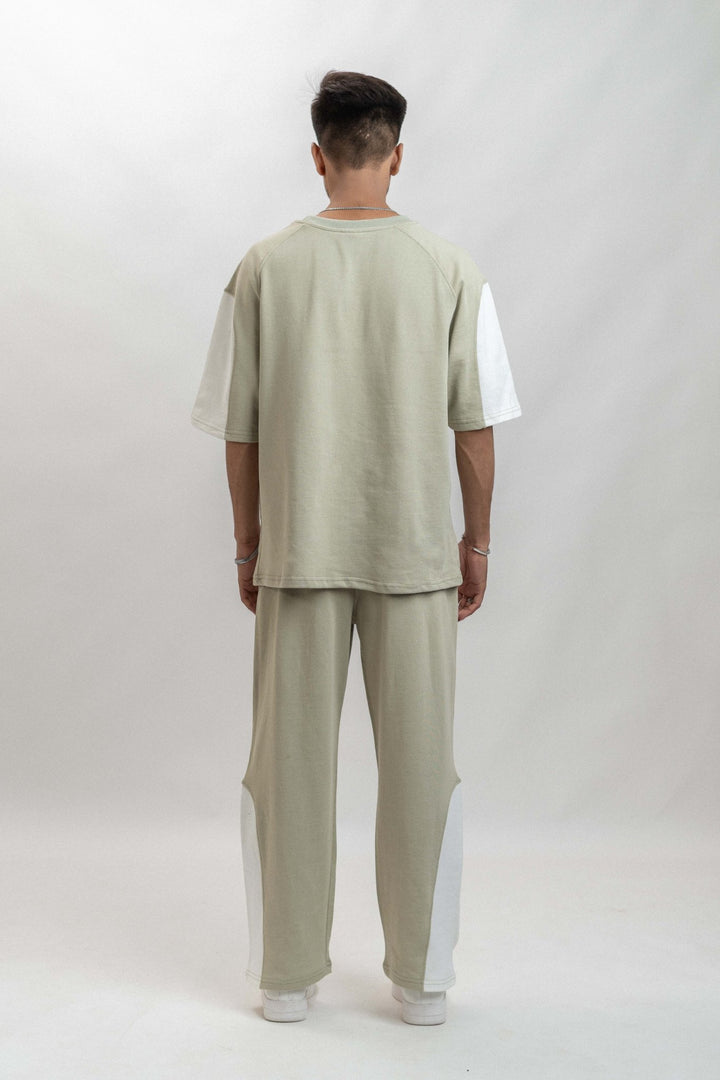 Beige Raglan Round Panel Cord Set – French Terry 280 GSM - ParadiseZone