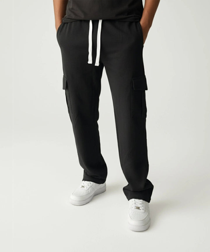 Black Cargo Baggy Trouser - ParadiseZone