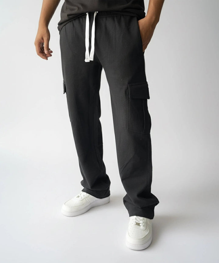 Black Cargo Baggy Trouser - ParadiseZone