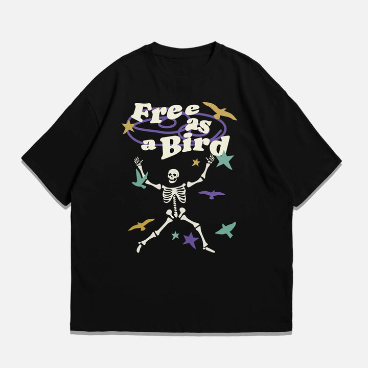 Free As A Bird - Oversized Tshirt ParadiseZone