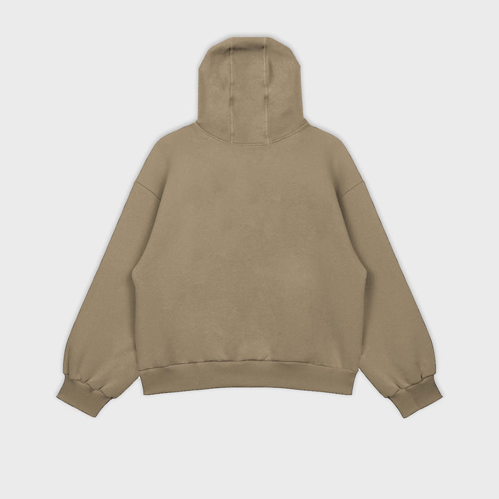 Khaki Oversized Hoodie ParadiseZone