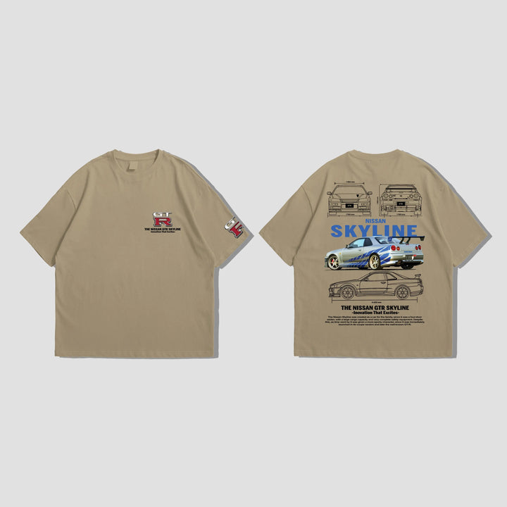 GTR SkyLine - Oversized Tshirt ParadiseZone