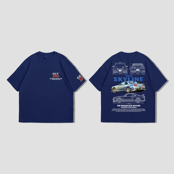 GTR SkyLine - Oversized Tshirt ParadiseZone