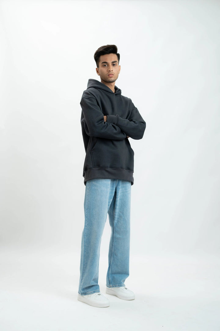 Steel Grey Oversized Hoodie - ParadiseZone