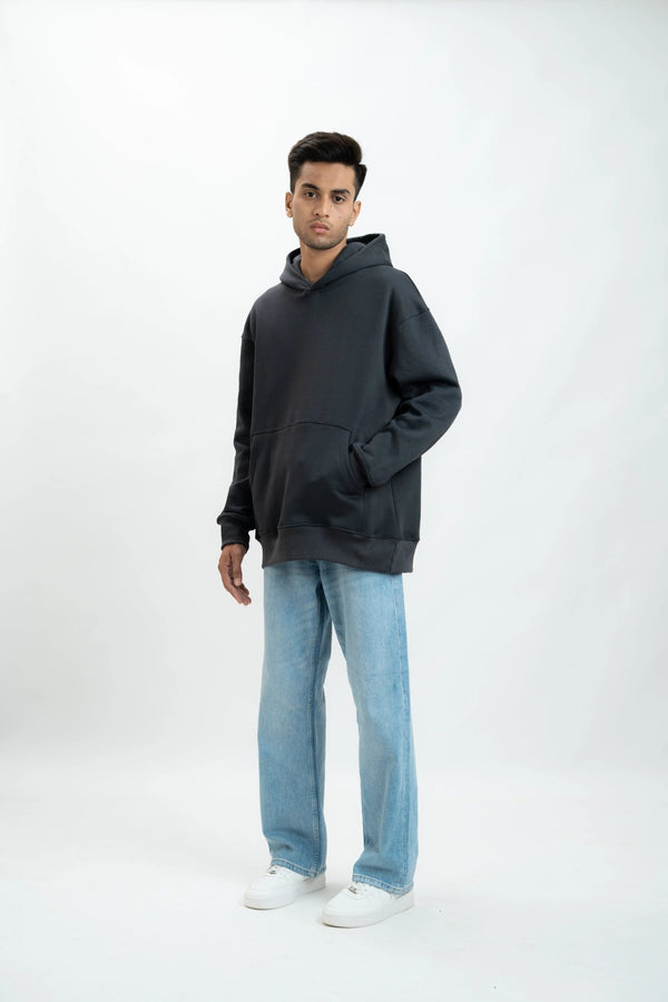 Steel Grey Oversized Hoodie - ParadiseZone